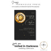 濃いムーディビクトリアンー月の太陽の結婚星 招待状