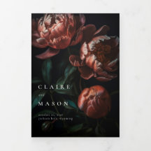 濃いムーディロマンチックなゴシック結婚の花