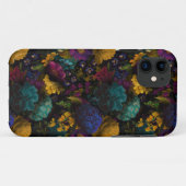 濃いムーディーズ花模様アンティーク花 Case-Mate iPhoneケース (裏面(横))