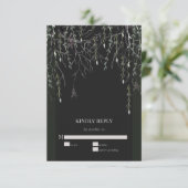 濃いムーディー結婚ゴシック 出欠カード (スタンド正面)