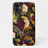 濃いムーディ花模様アンティーク冬花 Case-Mate iPhoneケース (裏面)