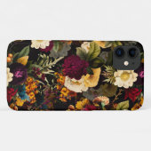 濃いムーディ花模様アンティーク冬花 Case-Mate iPhoneケース (裏面(横))