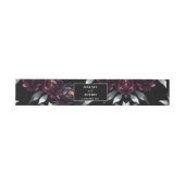 濃いムードの燃える花エレガントシンプルの花 招待状ベリーバンド (フラット)