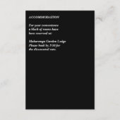 濃いムード結婚紫の牡丹の詳細 エンクロージャーカード (裏面)