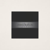 濃いモダングレーのグラデーション名またはビジネス名 (正面)