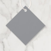 濃いモダングレーのグラデーション名またはビジネス名 フェイバータグ (裏面)