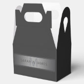 濃いモダングレーのグラデーション名またはビジネス名 フェイバーボックス (オープン)