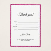 濃いモダンピンクとグリッター効果 (裏面)