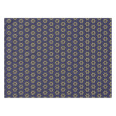 濃いモダン青 | ハヌカー（ユダヤ教の祭り） | デービッドの星 テーブルクロス (正面(横))