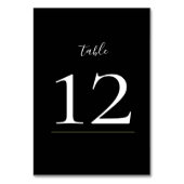 濃いモディーモダン結婚ムのテーブル番号 テーブルナンバー (裏面)