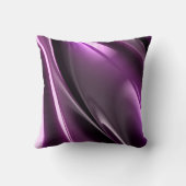 濃いモノグラムの紫色の3Dグラフィック クッション (裏面)