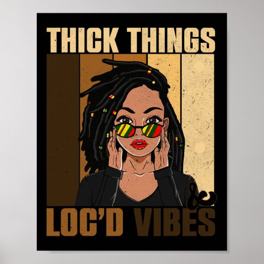 濃いモノLocd Vibes Black History Month ポスター (正面)