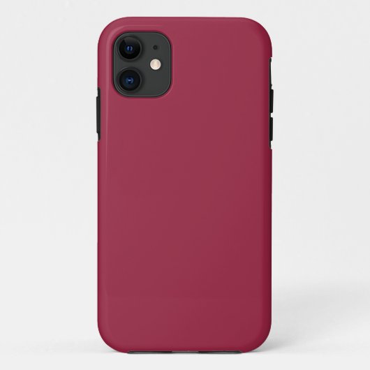 濃いルビーレッド(無地) Case-Mate iPhoneケース (裏面)