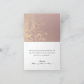 濃いレンガ色とゴールドの逆スワール お礼メッセージ サンキューカード (内部)