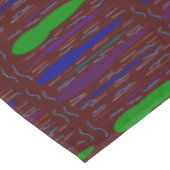 濃いワイン色のアー刺激を受けたト テーブルクロス (アングル)