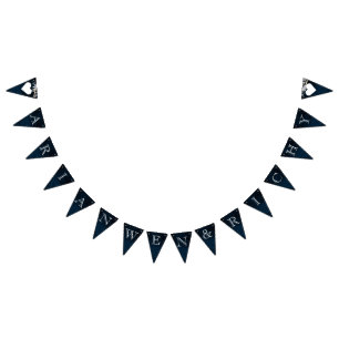 濃いヴィンテージリース バンティングフラッグ