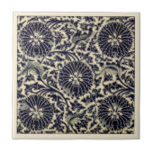 濃い中国の青の花~アクセント~ * to タイル (正面)