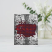 濃い人間のハートはがき ポストカード (スタンド正面)