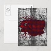 濃い人間のハートはがき ポストカード (正面/裏面)