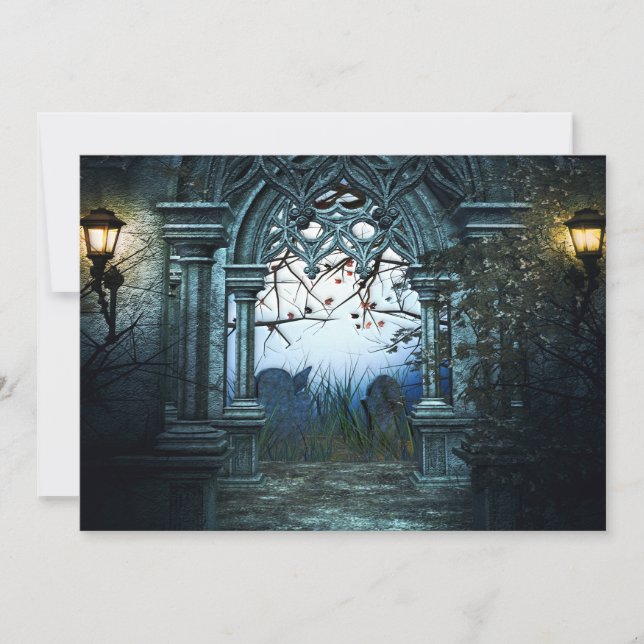 濃い墓地の背景 (正面)