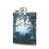 濃い墓地の背景 フラスク (左)