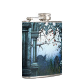 濃い墓地の背景 フラスク (右)