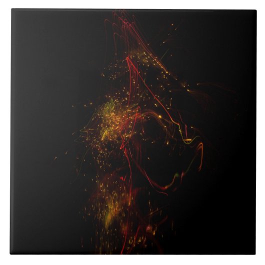 濃い大きさ(6" x 6")のセラミックフォトタイル タイル (正面)