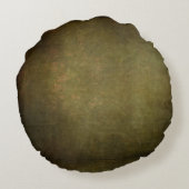 濃い影のグランジ背景 – Sepia ラウンドクッション (裏面)