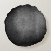 濃い影グランジの背景 – 濃い灰色 ラウンドクッション (裏面)