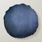 濃い影グランジの背景 – 青 ラウンドクッション (裏面)