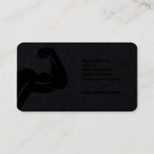 濃い暗い男らしスタイルのトレーナー 名刺 (裏面)