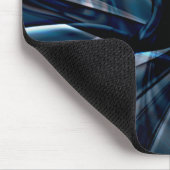 濃い曲線のポリッシュ重なったツイスト線 マウスパッド (コーナー)