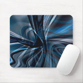 濃い曲線のポリッシュ重なったツイスト線 マウスパッド (マウス)