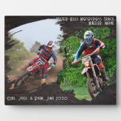 濃い木のブラシストローク写真テンプレート フォトプラーク (正面)