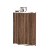 濃い木目のテクスチャ フラスク (左)