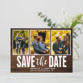 濃い木素朴目3フォトコラージュ セーブザデート (スタンド正面)