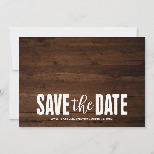 濃い木素朴目3フォトコラージュ セーブザデート (裏面)