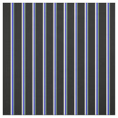 濃い海緑、青、ベージュ、黒の線 ファブリック (見本)