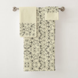 濃い淡黄色の花 バスタオルセット