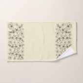 濃い淡黄色の花 バスタオルセット (ハンドタオル)