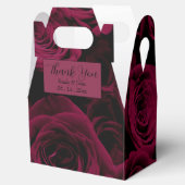 濃い深い赤マゼンタバーガンディバラ フェイバーボックス (オープン)