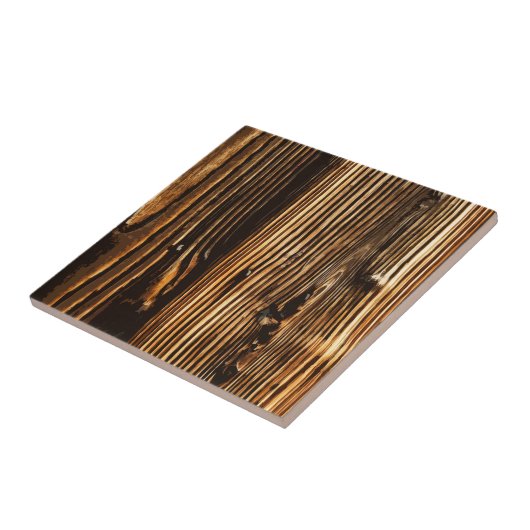 濃い濃い木目 タイル (側面)