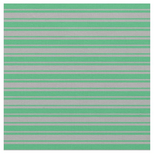 濃い灰色と海緑の線のパターン ファブリック (クローズアップ)