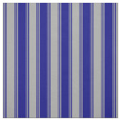 濃い灰色と青の線 ファブリック (見本)