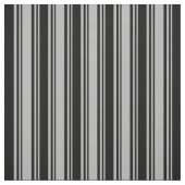 濃い灰色と黒の色のストライプ ファブリック (見本)