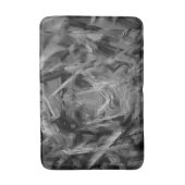 濃い灰色のステンドスクウェア、「間違ったブラシストローク」 バスマット (正面縦)