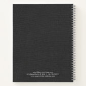 濃い灰色のライフェイクネン ノートブック (裏面)