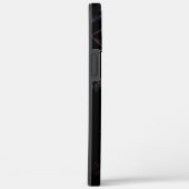 濃い灰色の岩のベース、テクスチャ上の派手な赤い斑点 Case-Mate iPhoneケース (裏面 / 右)