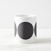 濃い灰色の点 コーヒーマグカップ (中央)