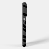 濃い灰色の縞模様 Case-Mate iPhoneケース (裏面 / 右)